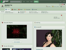 Tablet Screenshot of jezebe11e.deviantart.com