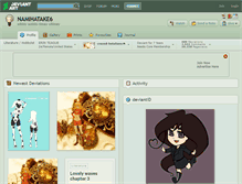 Tablet Screenshot of namihatake6.deviantart.com