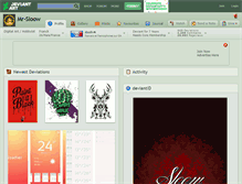Tablet Screenshot of mr-sloow.deviantart.com