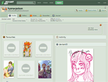 Tablet Screenshot of hyena-poison.deviantart.com