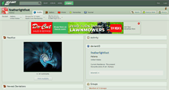 Desktop Screenshot of featherlightfoot.deviantart.com