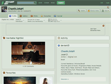 Tablet Screenshot of chaoticjotah.deviantart.com
