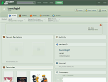 Tablet Screenshot of bumblegirl.deviantart.com