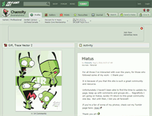 Tablet Screenshot of chaossity.deviantart.com