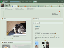Tablet Screenshot of jayay12.deviantart.com