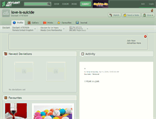 Tablet Screenshot of love-is-suicide.deviantart.com