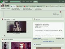 Tablet Screenshot of janaja.deviantart.com