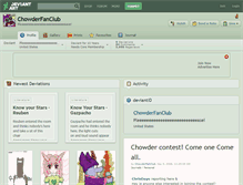 Tablet Screenshot of chowderfanclub.deviantart.com