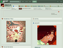 Tablet Screenshot of digitalruki.deviantart.com
