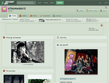 Tablet Screenshot of isthisworthit15.deviantart.com