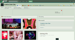 Desktop Screenshot of creative-color-club.deviantart.com