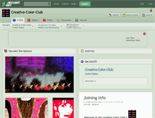 Tablet Screenshot of creative-color-club.deviantart.com