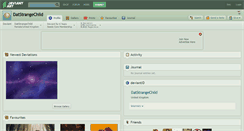 Desktop Screenshot of datstrangechild.deviantart.com