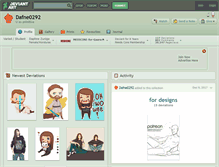 Tablet Screenshot of dafne0292.deviantart.com