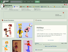Tablet Screenshot of devi-no-e.deviantart.com