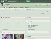 Tablet Screenshot of miyoungboz.deviantart.com