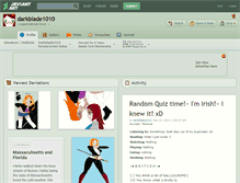Tablet Screenshot of darkblade1010.deviantart.com