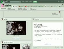 Tablet Screenshot of ladytesa.deviantart.com
