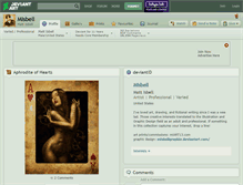 Tablet Screenshot of misbell.deviantart.com