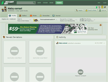 Tablet Screenshot of matsu-sensei.deviantart.com