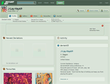 Tablet Screenshot of j-lay-hay69.deviantart.com