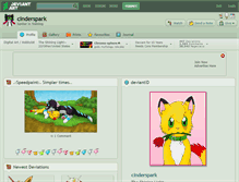 Tablet Screenshot of cinderspark.deviantart.com