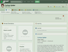 Tablet Screenshot of curious-spider.deviantart.com