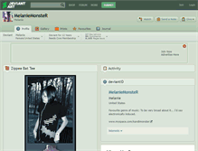 Tablet Screenshot of melaniemonster.deviantart.com