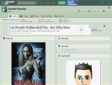 Tablet Screenshot of almost-famous.deviantart.com