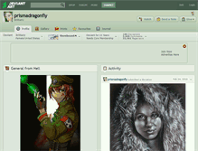 Tablet Screenshot of prismadragonfly.deviantart.com