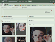 Tablet Screenshot of crycat.deviantart.com