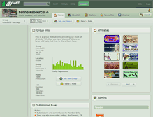 Tablet Screenshot of feline-resources.deviantart.com