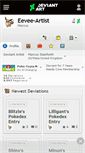 Mobile Screenshot of eevee-artist.deviantart.com