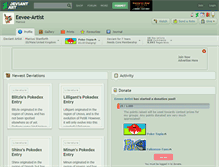 Tablet Screenshot of eevee-artist.deviantart.com