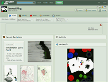 Tablet Screenshot of jamesisking.deviantart.com