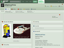 Tablet Screenshot of mr0ptimusprime.deviantart.com