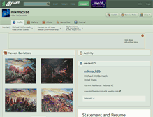 Tablet Screenshot of mikmack86.deviantart.com
