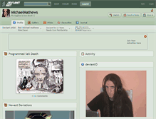 Tablet Screenshot of michaelmathews.deviantart.com