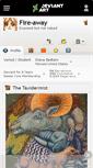Mobile Screenshot of fire-away.deviantart.com