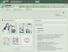 Tablet Screenshot of imberblu.deviantart.com