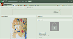 Desktop Screenshot of bloody-pencil.deviantart.com