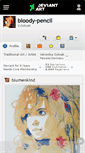 Mobile Screenshot of bloody-pencil.deviantart.com