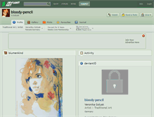 Tablet Screenshot of bloody-pencil.deviantart.com