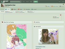 Tablet Screenshot of cassiopeia-chan.deviantart.com