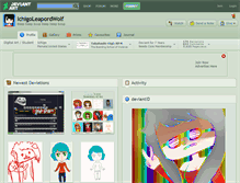 Tablet Screenshot of ichigoleapordwolf.deviantart.com