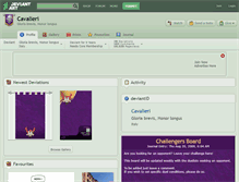 Tablet Screenshot of cavalieri.deviantart.com