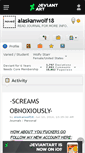 Mobile Screenshot of alaskanwolf18.deviantart.com