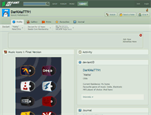 Tablet Screenshot of darkmatt91.deviantart.com