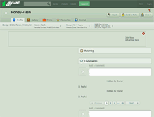 Tablet Screenshot of honey-flash.deviantart.com