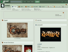 Tablet Screenshot of cromzl.deviantart.com